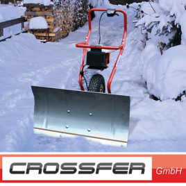 Elektryczne urządzenie do odgarniania śniegu ESR750 z pługiem śnieżnym